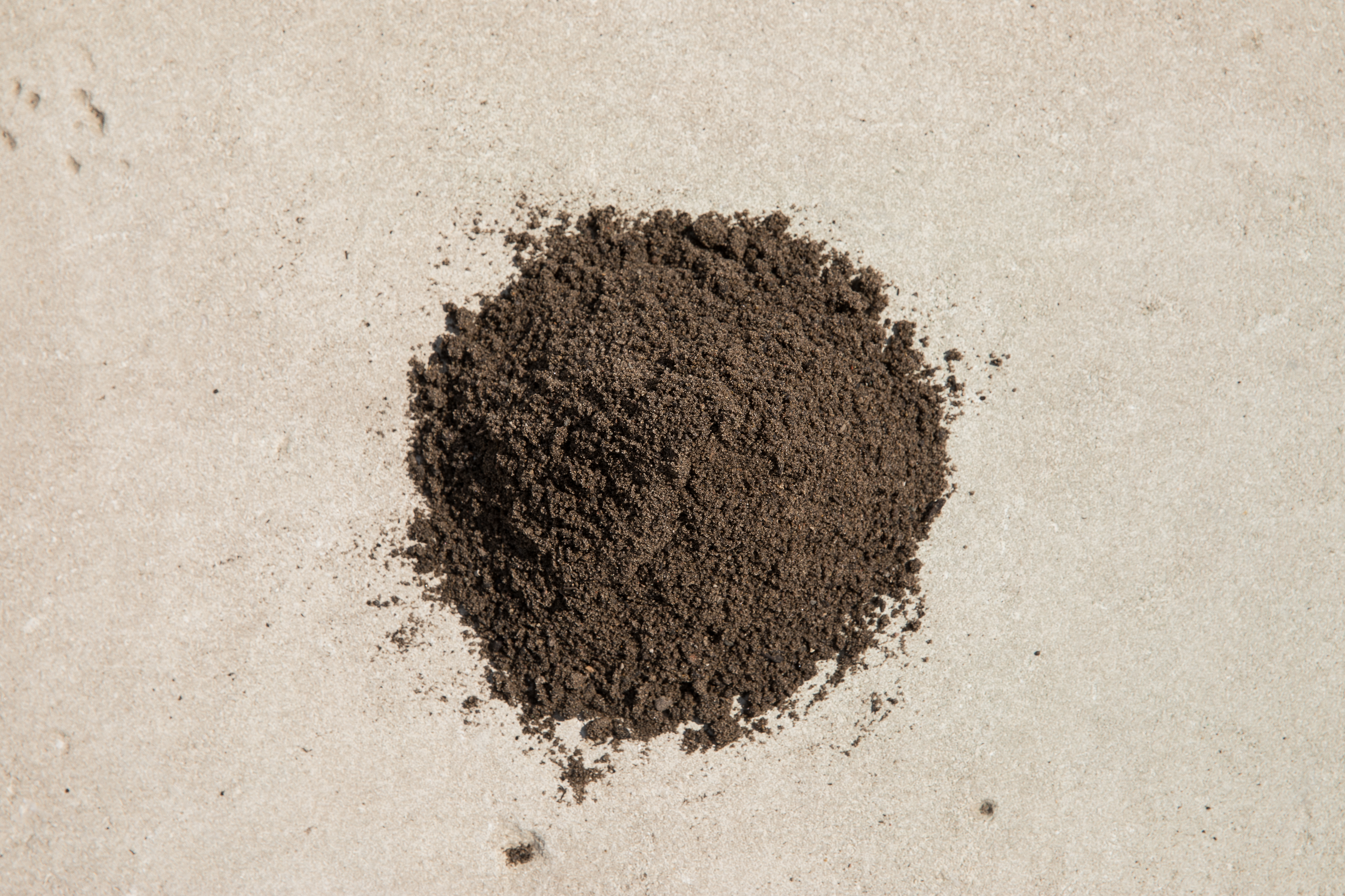 small pile topsoil